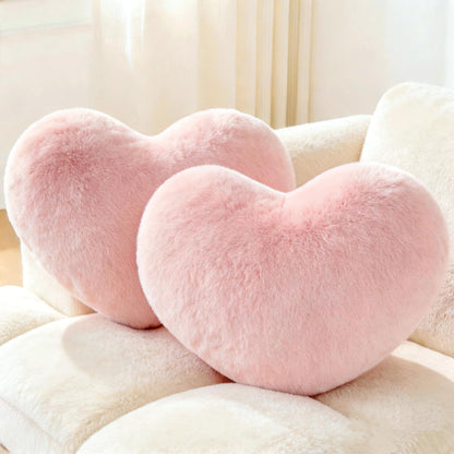 2PCS Heart Throw Pillows Room Decor Home Decor Bedroom Decor,White 9"*13"