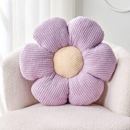Kcvvcr Flower Throw Pillow, Soft Sage Green 14.9" Shaped Floor Pillow for Home Decor, Cute Aesthetic Plush Decorative Pillows for Bed, Sofa, Couch