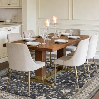 8x10 Washable Area Rugs for Living Room (Charcoal Blush Ivory)