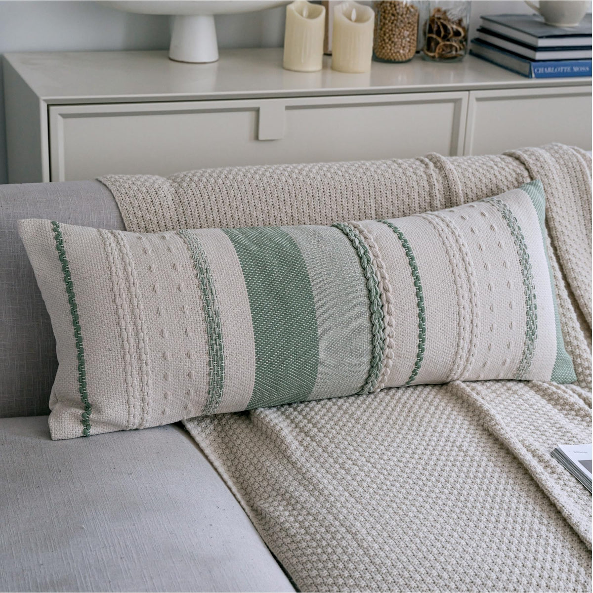 Cethom Boho Throw Pillow Covers 18x18 Inch Set of 2, Blue Textured Decorative Couch Pillow Cases for Farmhouse Home Decor, Accent Cushion Cover for Sofa, Bed, Living Room, Bedroom