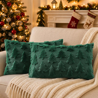 decorUhome Light Rust Pumpkin Faux Fur Throw Pillow Covers 18x18 Set of 2