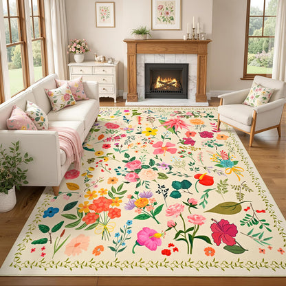ISEAU Pink Rug for Bedroom 4x6 Area Rugs for Kids Room Dorm Rug, Non Slip