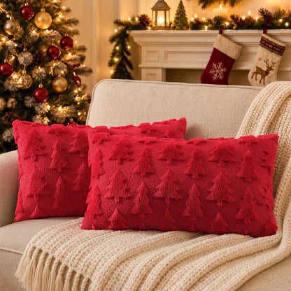 decorUhome Light Rust Pumpkin Faux Fur Throw Pillow Covers 18x18 Set of 2