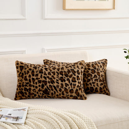GALMAXS7 Cheetah Pillow Covers Leopard Throw Pillow Covers Set of 2, 18x18