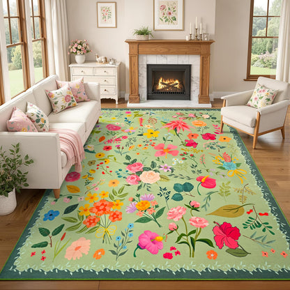 ISEAU Pink Rug for Bedroom 4x6 Area Rugs for Kids Room Dorm Rug, Non Slip