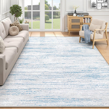 Area Rug 8x10 Living Room Rugs: Washable Modern Rug Large Non-Slip Soft Rugs Stain Resistant Printed Rug Indoor Carpet for Bedroom Kitchen Dining Room Nursery Playroom Home(Beige, 8'x10')