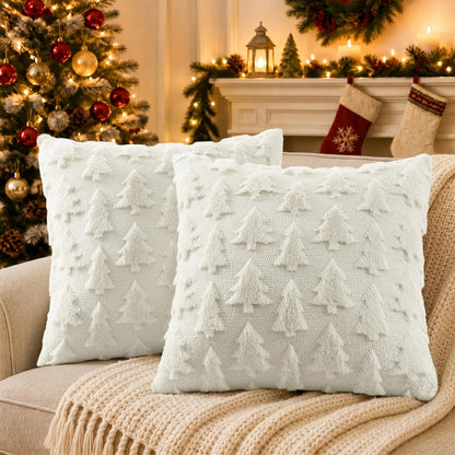 decorUhome Light Rust Pumpkin Faux Fur Throw Pillow Covers 18x18 Set of 2