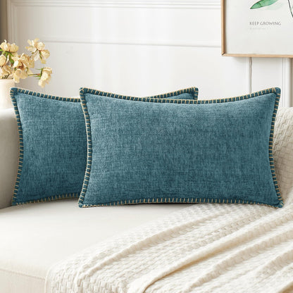 MIULEE Decorative Couch Throw Pillow Covers 18x18 Inch Sage Green 2 Pack