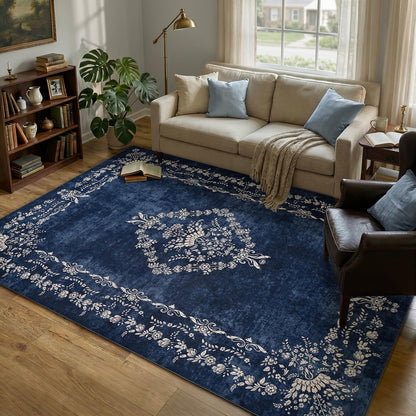 FlyDOIT 5x7 Large Area Rugs for Living Room, Green
