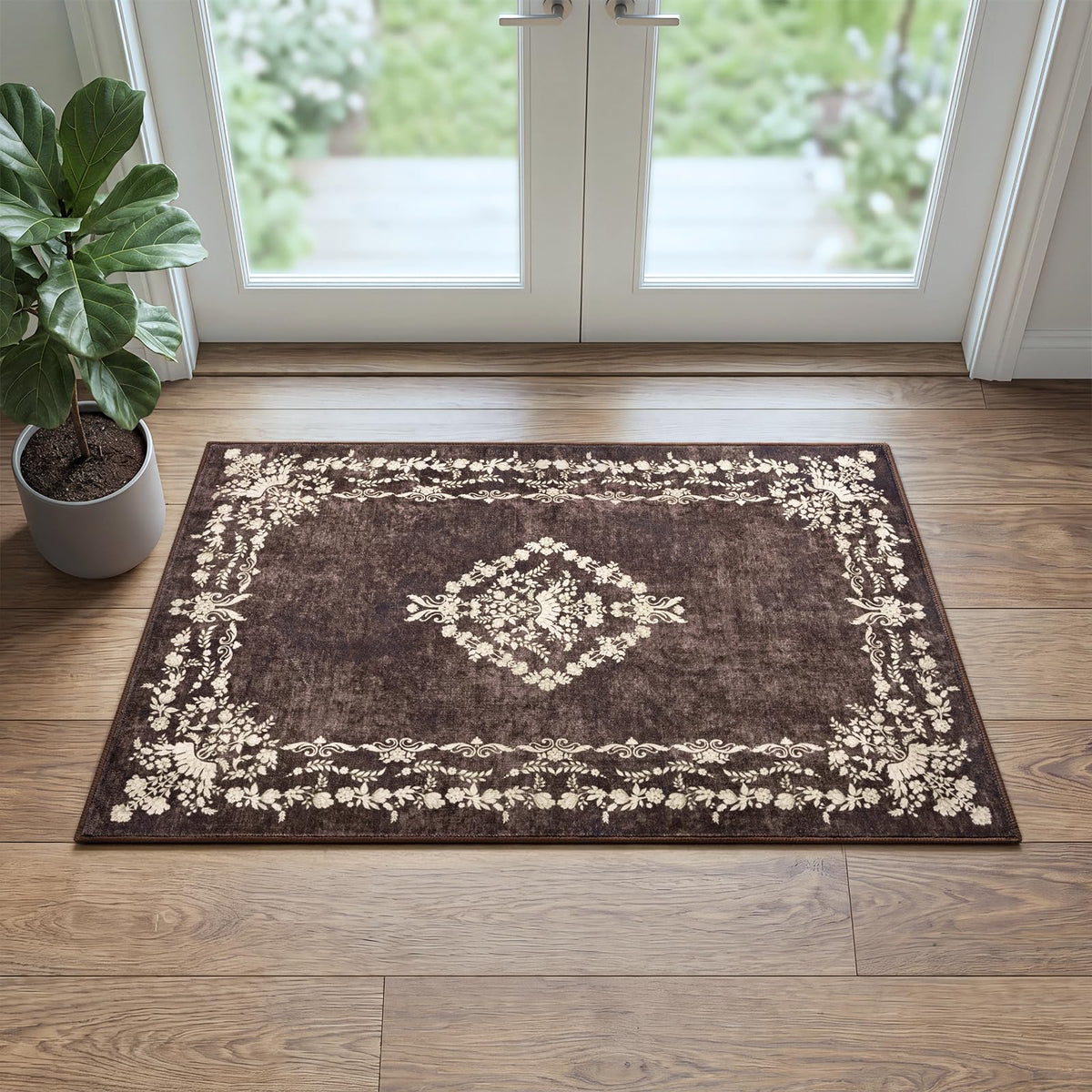 FlyDOIT 5x7 Large Area Rugs for Living Room, Green