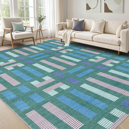 cotiled Boho 5x7 Area Rugs for Living Room: Soft Moroccan Washable Rug