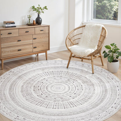 cotiled Boho 5x7 Area Rugs for Living Room: Soft Moroccan Washable Rug