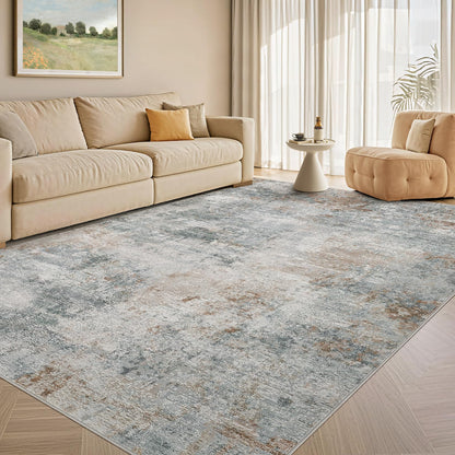 Tortania Area Rug Living Room Rugs - 5x7 Washable Large Soft Neutral Boho Moroccan Bohemian Farmhouse Rug Indoor Floor Carpet for Bedroom Under Dining Table Home Office Decor - Cream Brown