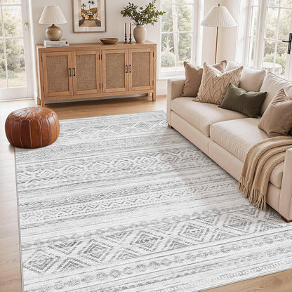cotiled Boho 5x7 Area Rugs for Living Room: Soft Moroccan Washable Rug