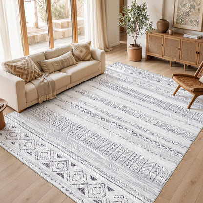 cotiled Boho 5x7 Area Rugs for Living Room: Soft Moroccan Washable Rug