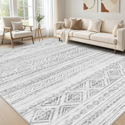 cotiled Boho 5x7 Area Rugs for Living Room: Soft Moroccan Washable Rug