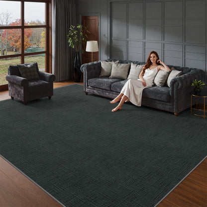 Valenrug Washable Rugs 5x7, Non Slip Large Area Rugs for Living Room, Beige