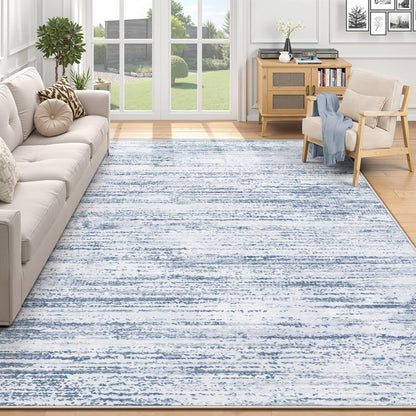 Area Rug 6x9 Living Room Rugs: Washable Modern Rug Non-Slip Soft Rugs Stain Resistant Printed Rug Indoor Carpet for Bedroom Kitchen Dining Room Nursery Home(Beige, 6'x9')