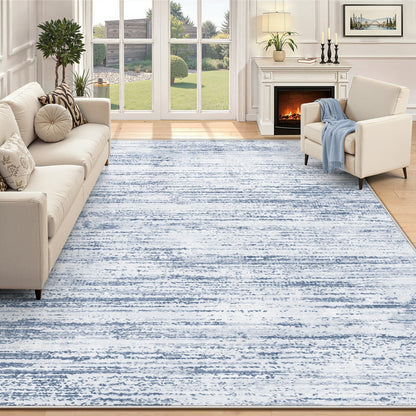 Area Rug 8x10 Living Room Rugs: Washable Modern Rug Large Non-Slip Soft Rugs Stain Resistant Printed Rug Indoor Carpet for Bedroom Kitchen Dining Room Nursery Playroom Home(Beige, 8'x10')