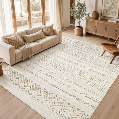 cotiled Boho 5x7 Area Rugs for Living Room: Soft Moroccan Washable Rug