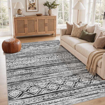 cotiled Boho 5x7 Area Rugs for Living Room: Soft Moroccan Washable Rug