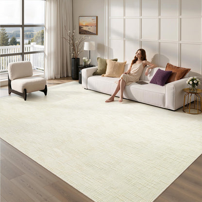 Valenrug Washable Rugs 5x7, Non Slip Large Area Rugs for Living Room, Beige