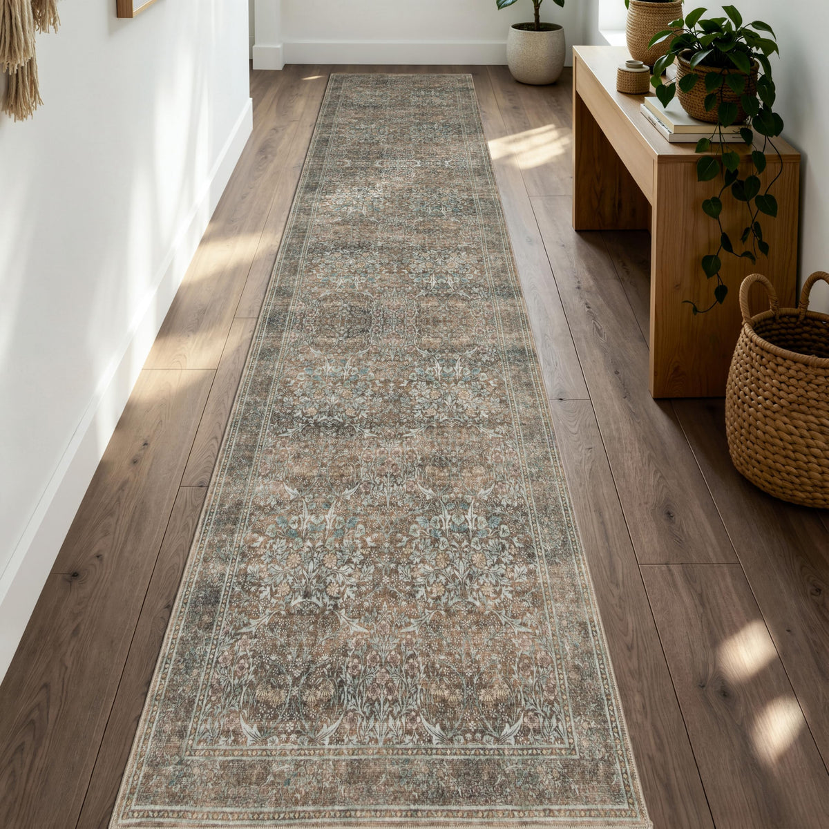 JOLLYVOGUE 5x7 Area Rugs for Living Room, Washable Rug, Beige