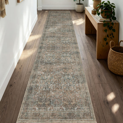 JOLLYVOGUE 5x7 Area Rugs for Living Room, Washable Rug, Beige