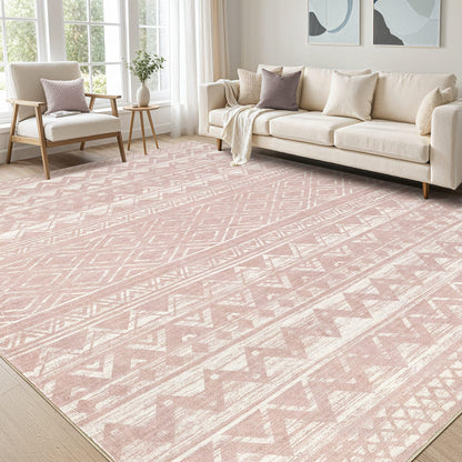 cotiled Boho 5x7 Area Rugs for Living Room: Soft Moroccan Washable Rug