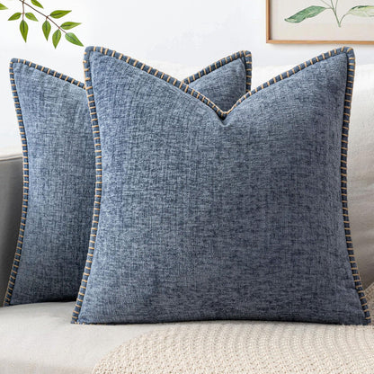 MIULEE Decorative Couch Throw Pillow Covers 18x18 Inch Sage Green 2 Pack
