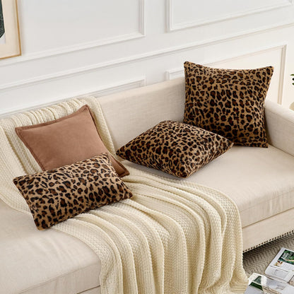 GALMAXS7 Cheetah Pillow Covers Leopard Throw Pillow Covers Set of 2, 18x18