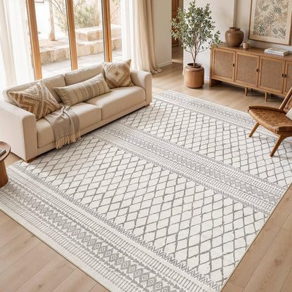 cotiled Boho 5x7 Area Rugs for Living Room: Soft Moroccan Washable Rug