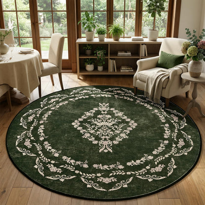 FlyDOIT 5x7 Large Area Rugs for Living Room, Green