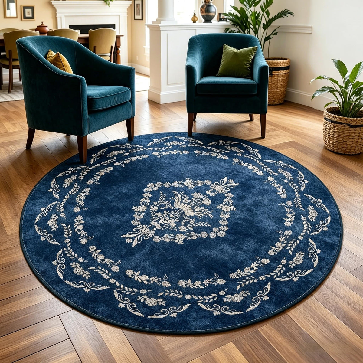 FlyDOIT 5x7 Large Area Rugs for Living Room, Green