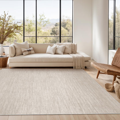 Valenrug Washable Rugs 5x7, Non Slip Large Area Rugs for Living Room, Beige