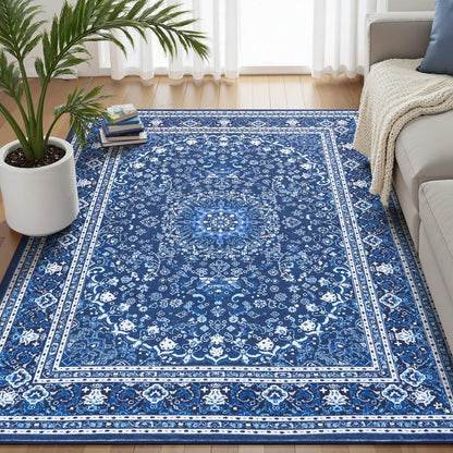 8x10 Area Rugs for Living Room Green Washable Non-Slip Large Carpet