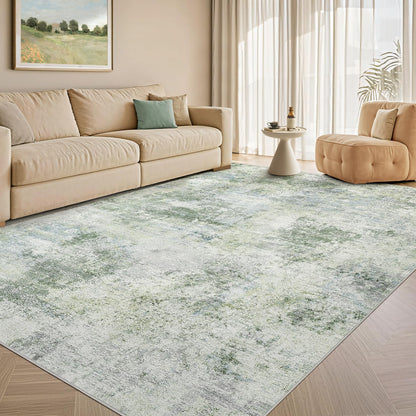 Tortania Area Rug Living Room Rugs - 5x7 Washable Large Soft Neutral Boho Moroccan Bohemian Farmhouse Rug Indoor Floor Carpet for Bedroom Under Dining Table Home Office Decor - Cream Brown
