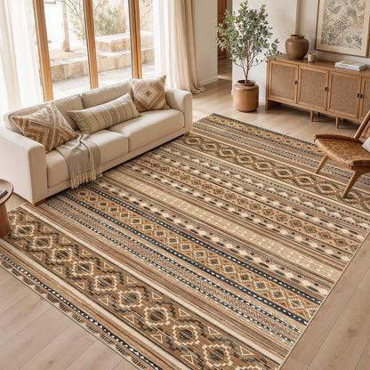 cotiled Boho 5x7 Area Rugs for Living Room: Soft Moroccan Washable Rug