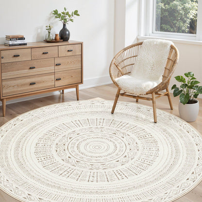cotiled Boho 5x7 Area Rugs for Living Room: Soft Moroccan Washable Rug