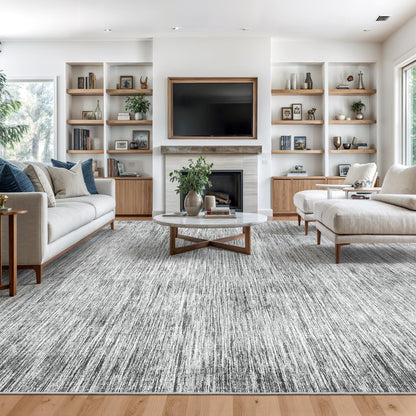 Valenrug Washable Rugs 5x7, Non Slip Large Area Rugs for Living Room, Beige