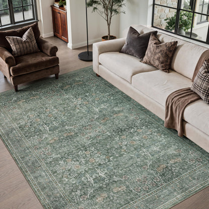 JOLLYVOGUE 5x7 Area Rugs for Living Room, Washable Rug, Beige