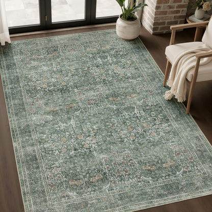 JOLLYVOGUE 5x7 Area Rugs for Living Room, Washable Rug, Beige