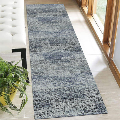 RUGSURE Washable Area Rugs - Perfect for Living Room, Bedroom, Kids Room, Nursery - Stain & Water Resistant Non-Slip, Pet & Child Friendly, Vintage Tribal Area Rugs (Green, 5' x 7')