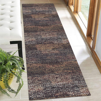 RUGSURE Washable Area Rugs - Perfect for Living Room, Bedroom, Kids Room, Nursery - Stain & Water Resistant Non-Slip, Pet & Child Friendly, Vintage Tribal Area Rugs (Green, 5' x 7')